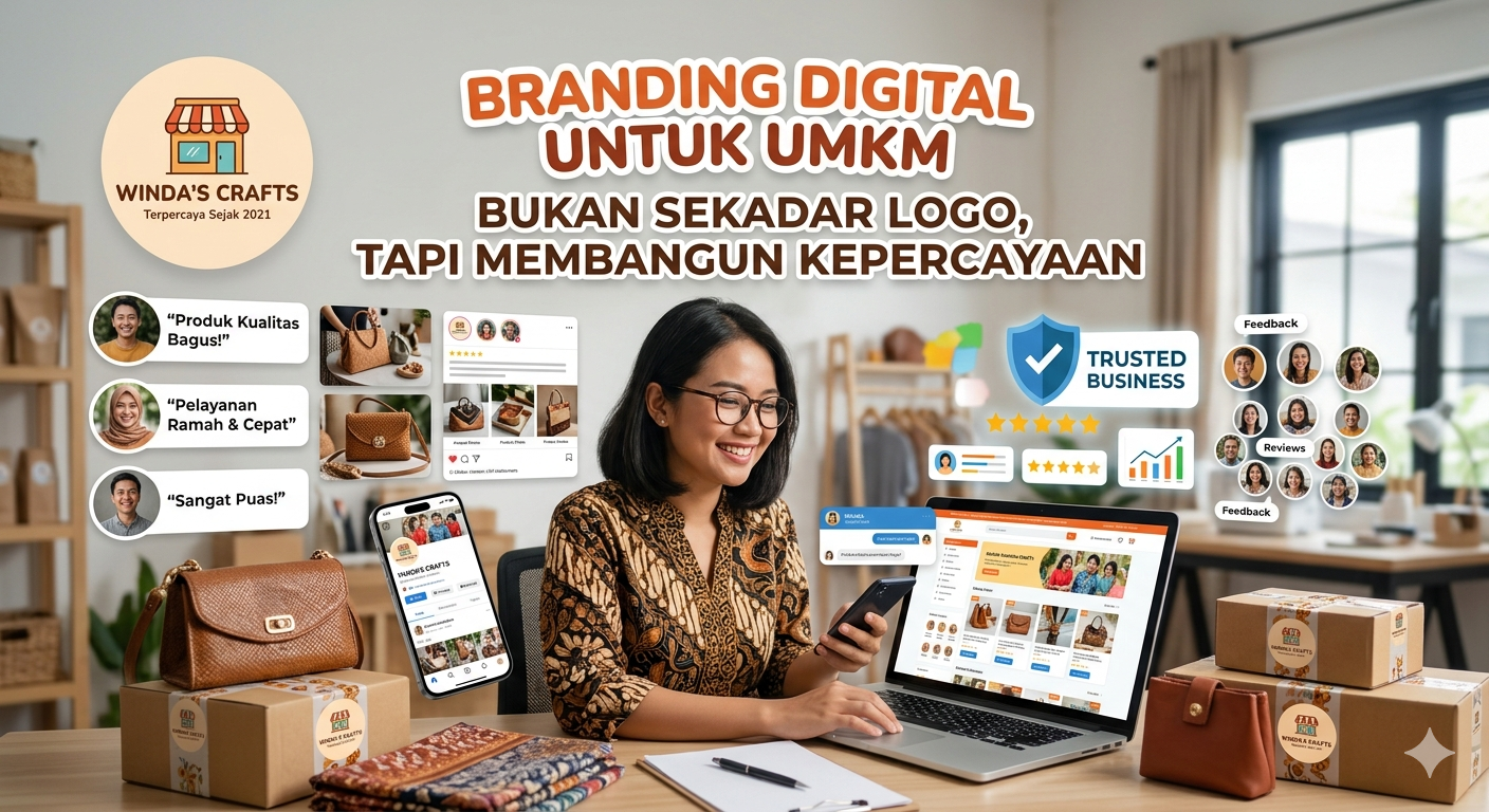 Branding Digital untuk UMKM: Bukan Sekadar Logo, Tapi Membangun Kepercayaan